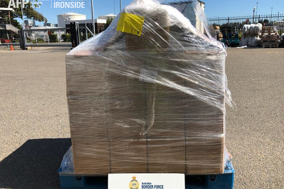 The Australian Federal Police have charged two Sydney men for allegedly importing 156 kilograms of pseudoephedrine in fabric rolls from India.