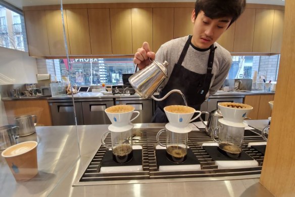 US brand Blue Bottle Coffee only serves beans less than 48 hours out of the roaster.