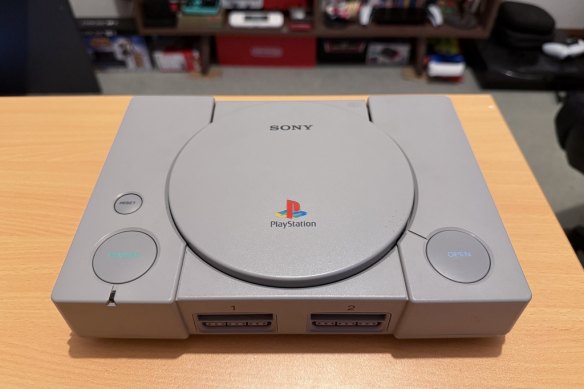 The original Sony PlayStation, released in Japan on December 3, 1994.