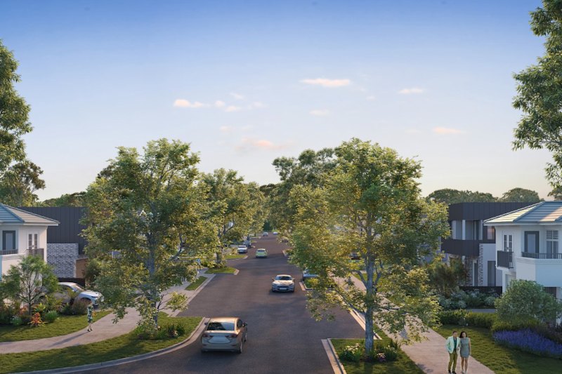 A render of Castle Group’s proposed housing estate.