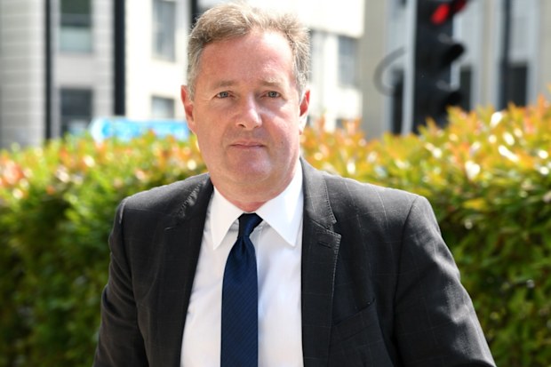 Piers Morgan attends the funeral of Dale Winton at the Old Church, 1 Marylebone Road on May 22, 2018 in London, England.
