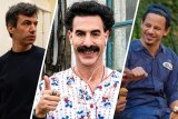 The new brand of comedy (from left): Nathan Fielder in The Rehearsal, Sacha Baron Cohen in Borat Subsequent Moviefilm and Eric Andre in Bad Trip.