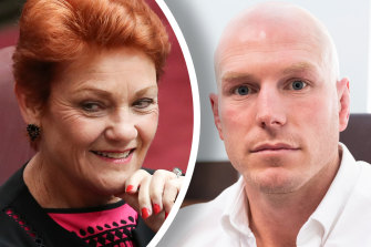 Senate crossbencher Pauline Hanson and David Pocock make unlikely bedfellows.