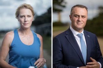 Candidates for Goldstein: Independent “Voices” candidate Zoe Daniel and Liberal MP Tim Wilson.