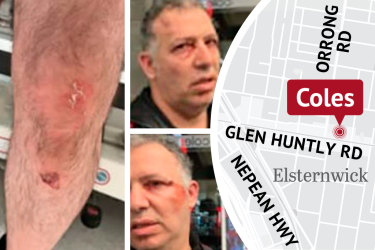 Assault on Yacov Gozlan and another man in Elsternwick.