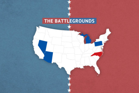 The states that could swing Trump v Harris