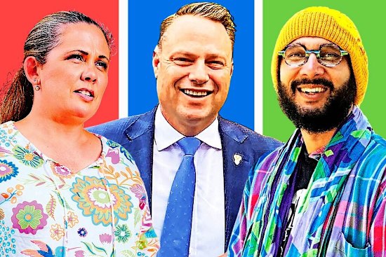 Your options for Lord Mayor: Tracey Price, Adrian Schrinner and Jonathan Sriranganathan.