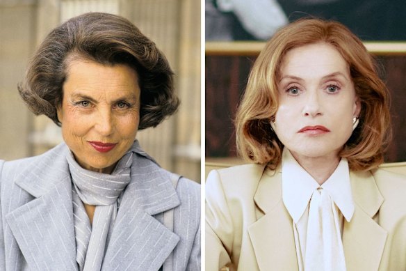 The story of Liliane Bettencourt, left, is told in The Richest Woman in the World, starring Isabelle Huppert.