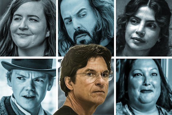 What to stream this week (from top left): Shrill; The Lincoln Lawyer; The Bluff: Murder in Glitterball City; DTF St Louis; and The Artful Dodger. 