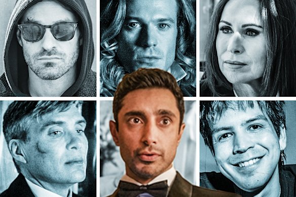 What to stream this week (clockwise from top left): Daredevil: Born Again; Interview with the Vampire; The Borderline; Colour Theories with Julio Torres; Bait; and Peaky Blinders: The Immortal Man. 