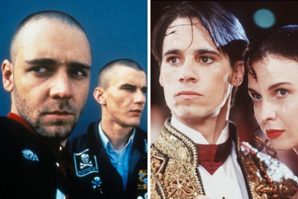 Romper Stomper, left, and Strictly Ballroom reflect a time of massive change in Australia.