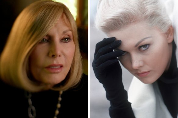 Kim Novak in the new documentary, and in Alfred Hitchcock’s Vertigo.