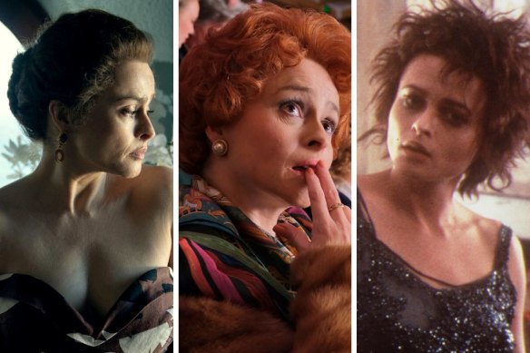 Helena Bonham Carter as Princess Margaret in The Crown, as Noele Gordon in Nolly and as the drug-addled Marla in Fight Club.
