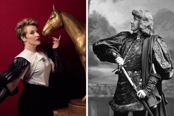 Kate Mulvany channels Sarah Bernhardt as Hamlet. 