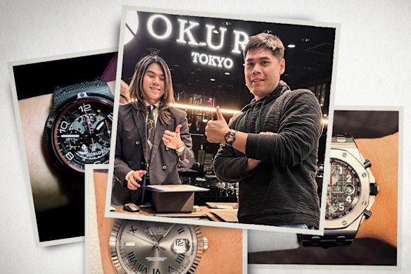 Timotius Donny Sungkar and his watch collection.