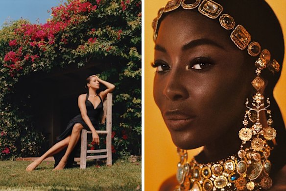 From left: The Cut, Meghan Markle, 2022; Vogue India, Naomi Campbell, 2022. 