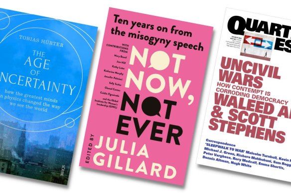Books to read this week include The Age of Uncertainty by Tobias Hurter, essay collection Not Now, Not Ever and the new Quarterly Essay by Waleed Aly & Scott Stephens.