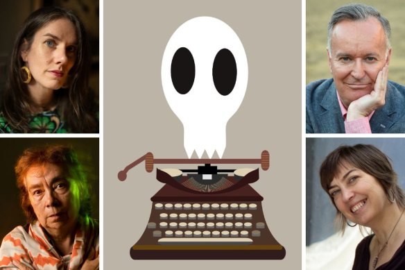 Melbourne Writers Festival guests Leslie Jamison (top left), Andrew O’Hagan (top right), Alexis Wright (bottom left) and Myfanwy Jones. 