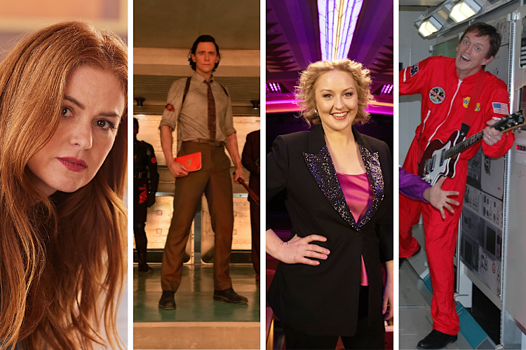 Isla Fisher in Wolf Like Me, Tom Hiddleston in Loki, Zan Rowe in Take 5 with Zan Rowe and Murray Cook in Hot Potato: The Story of the Wiggles.