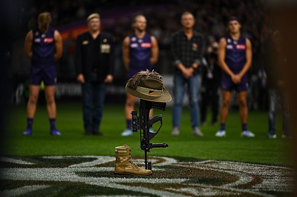 Fremantle hosted Carlton for the annual Len Hall tribute match on Anzac Day at Optus Stadium in round seven as the Dockers extended their winning streak.