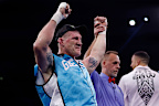 Paul Gallen celebrates winning against Sonny Bill Williams.