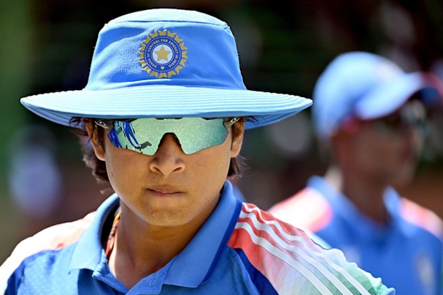 Vaibhav Sooryavanshi of India looks on during the ICC U19 Men's Cricket World Cup 2026.