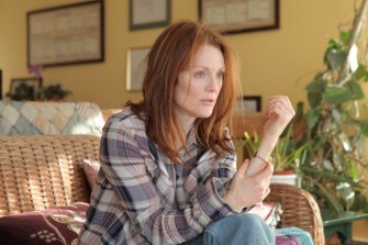 Julianne Moore in a scene from Still Alice. The audience is shown dementia through the eyes of the character living with the condition.