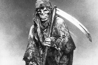 Stay safe: the Grim Reaper in the 1987 ad.