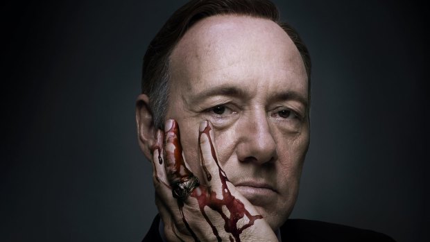 Kevin Spacey as President Frank Underwood in Netflix series House of Cards. 