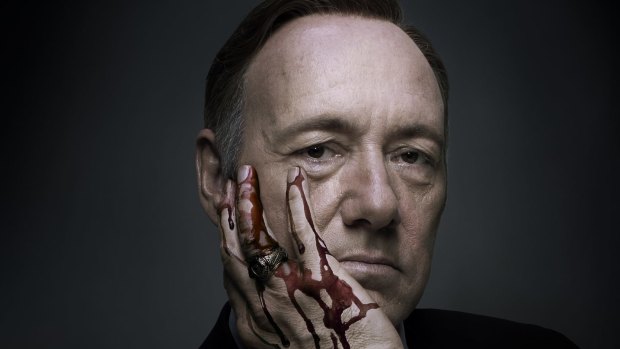 Kevin Spacey in House of Cards.