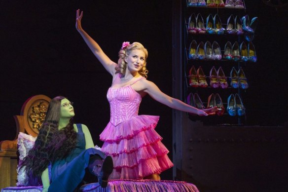 Sheridan Adams and Courtney Monsma in Wicked.