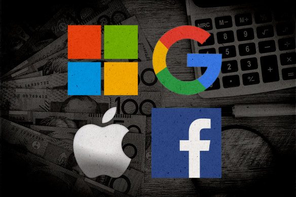 The Australian tax receipts for Microsoft, Apple, Facebook and Google vary markedly.