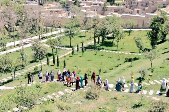 In ruins for nearly three decades, the former royal Chihilsitoon Garden in Afghanistan has been restored by the Aga Khan Trust for Culture to its previous glory. The park admits only women and families on Wednesdays. 