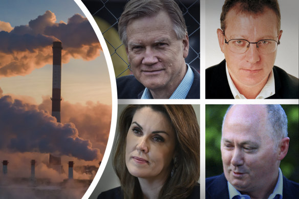 Will not be muzzled: Sky News presenters Andrew Bolt, Tim Blair, Peta Credlin and Chris Kenny.
