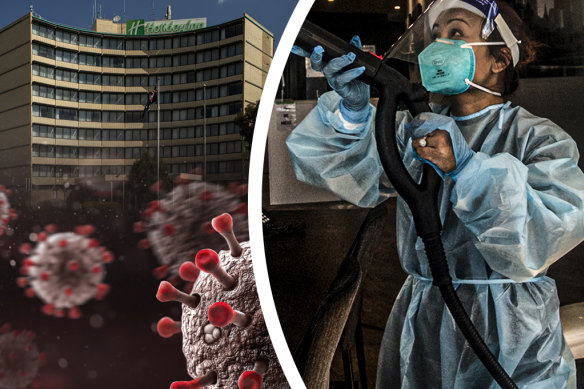 A breach of quarantine occurred in the Holiday Inn in Melbourne.