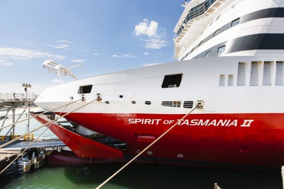 The Spirit of Tasmania berthed in Sydney is torture to those wanting to know when they can travel to the island state.