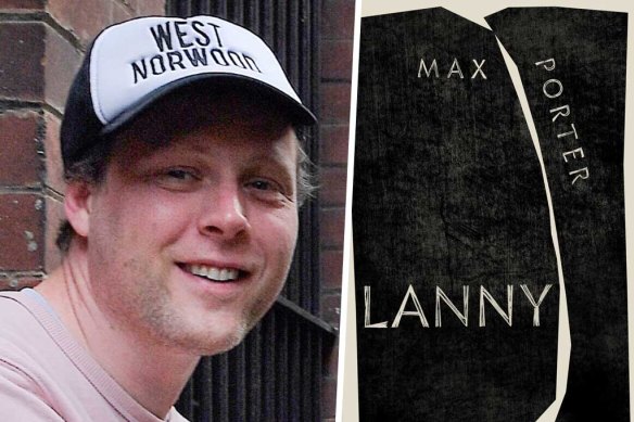 Author Max Porter and his book Lanny.