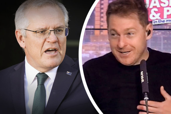 The Prime Minister wouldn’t say sorry when pressed by KIIS host Jason Hawkins.