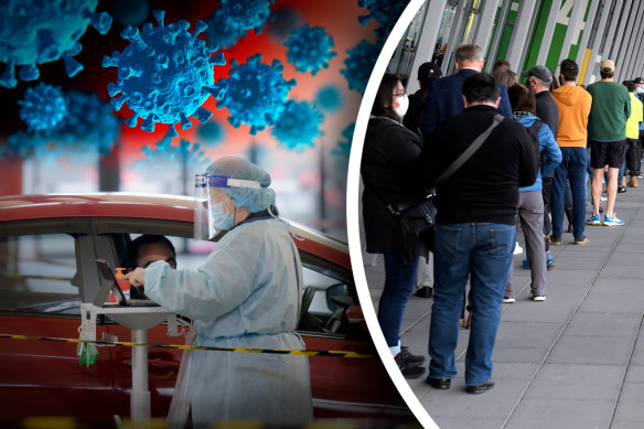 Melbourne residents rush to get vaccinated and tested as lockdown is  extended.