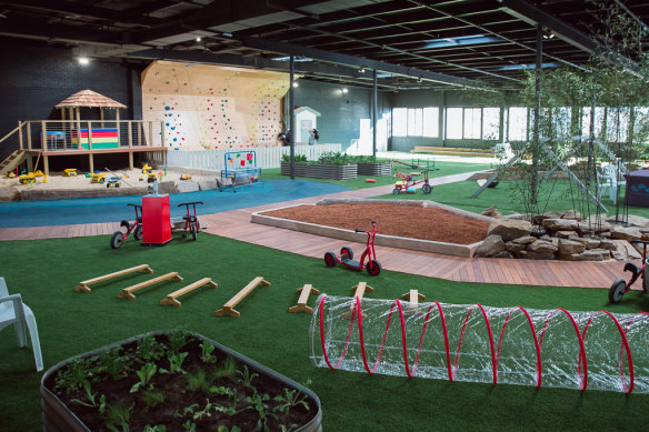 Paisley Park Early Learning Centre Randwick features an indoor rock-climbing wall. 