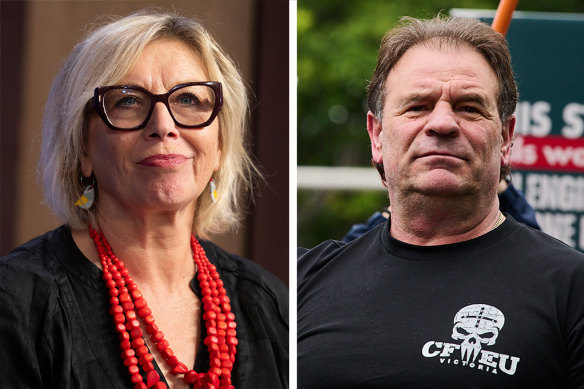 In his time leading the CFMEU’s Victorian branch, John Setka was critical of former Australian of the Year Rosie Batty.