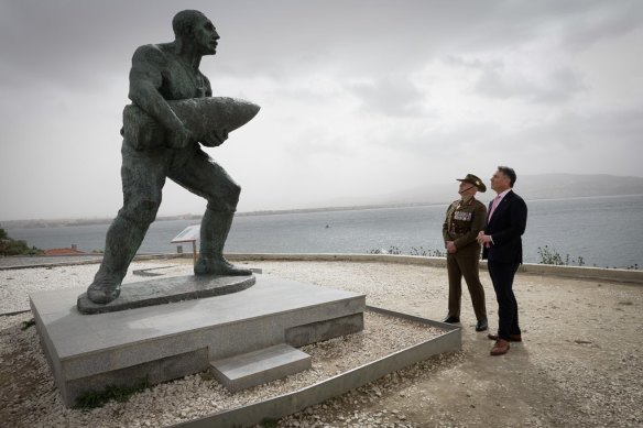 Deputy Prime Minister Richard Marles was in Gallipoli (pictured) on Anzac Day before going to Poland and Ukraine.