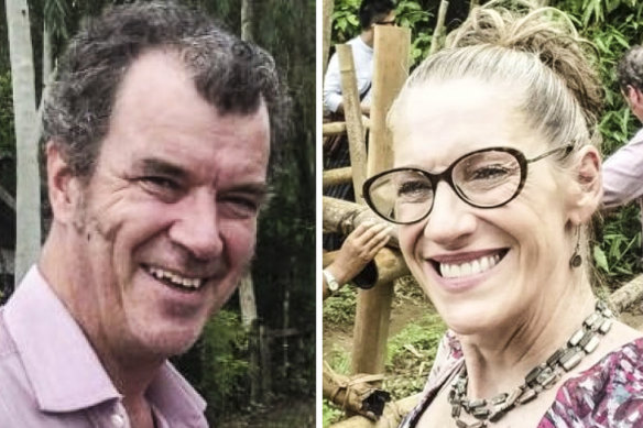 Matt O’Kane and Christa Avery, two Australians blocked from leaving Myanmar.