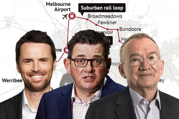 Tom Considine, Daniel Andrews, James MacKenzie - the men at the centre of the state’s Suburban Rail Loop.