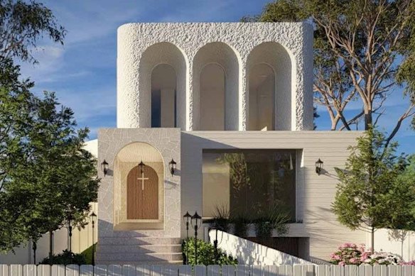 An artist’s impression of the home filed with council prior to the court verdict. 