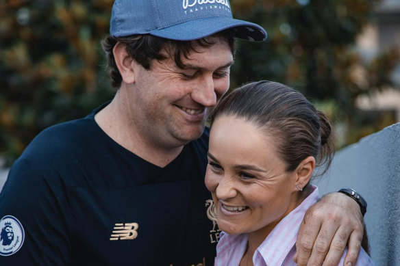 Ash Barty married Garry Kissick in July 2022.