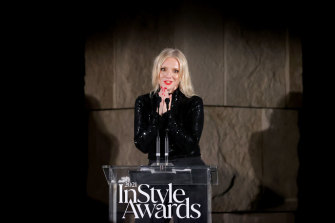 Laura Brown speaks onstage during the 2021 InStyle Awards.