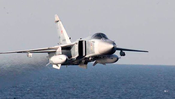 File photo: A Russian Sukhoi Su-24 attack aircraft.