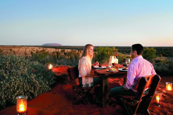 Desert dining at Longitude 131.