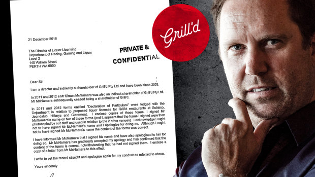 Grill'd co-founder forged details on liquor licence applications